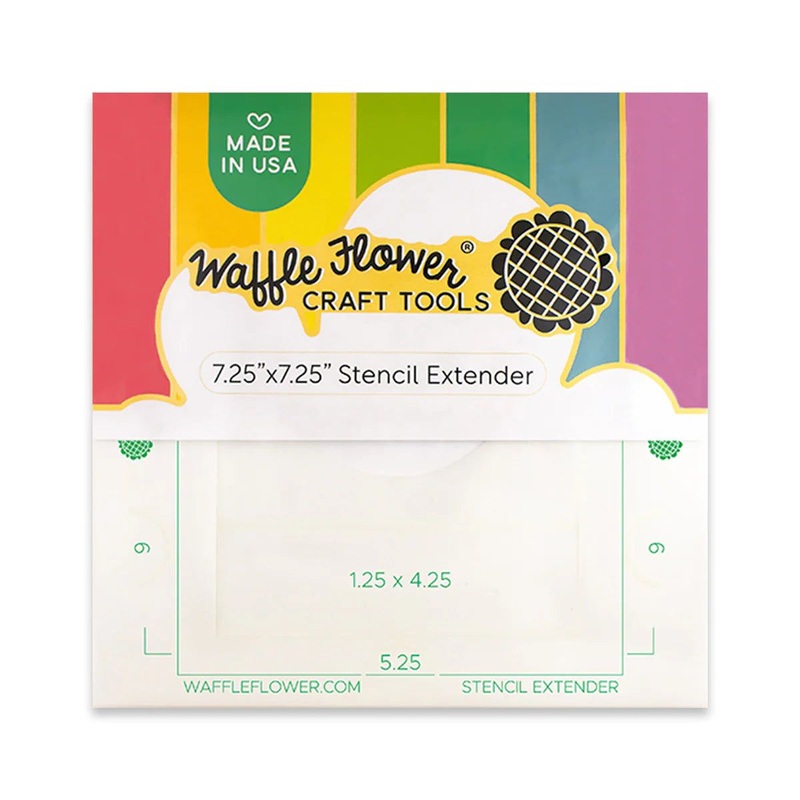 Waffle Flower Stencil Extender – 7.25 x 7.25
