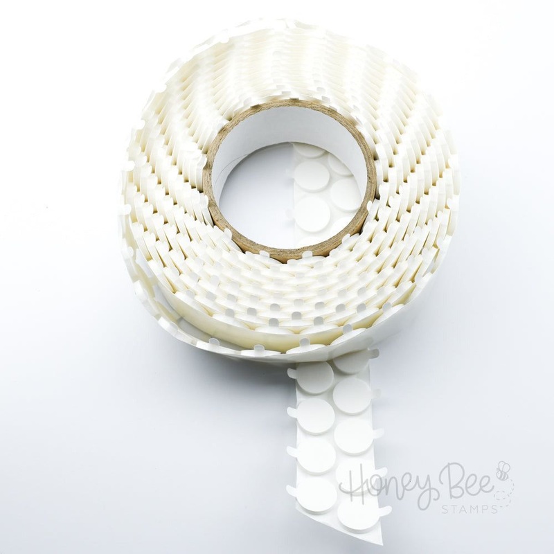 White Foam Dots With Easy Release Tab 3/4 x 1/8 – 500pk