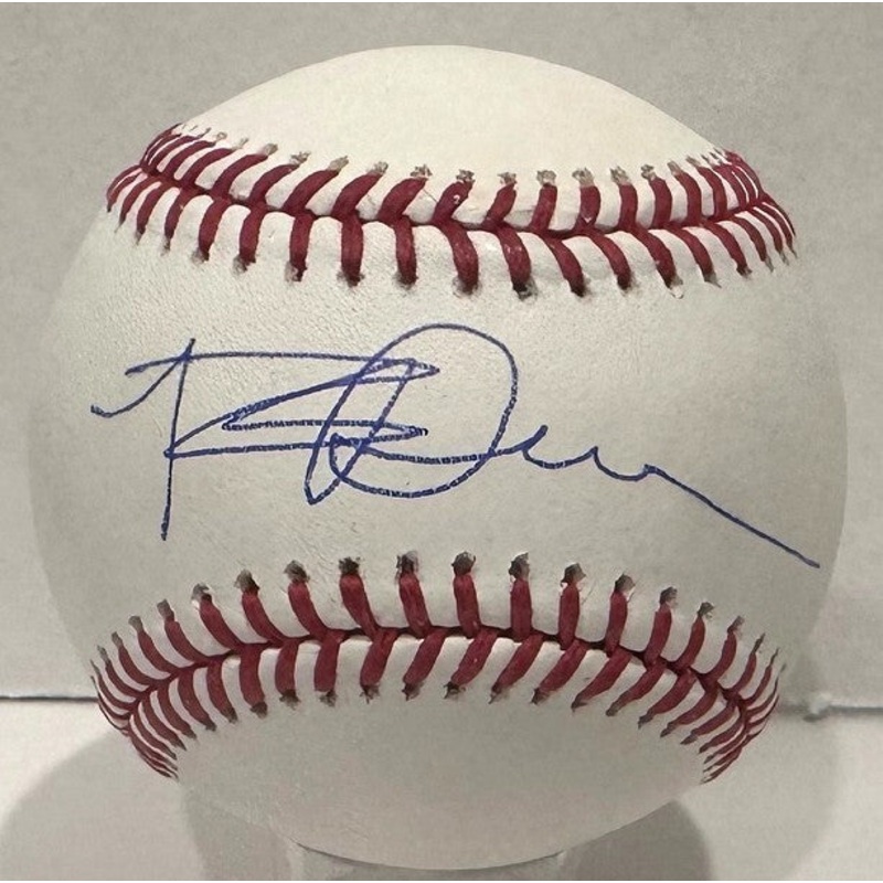 Brewers Outfielder ROB DEER Signed Official MLB Baseball AUTO – Tigers – BAS