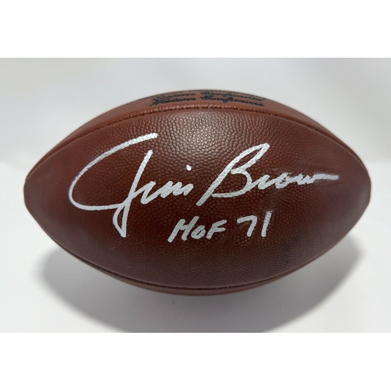 Cleveland Browns JIM BROWN Signed Authentic Duke Football AUTO – JSA PSA