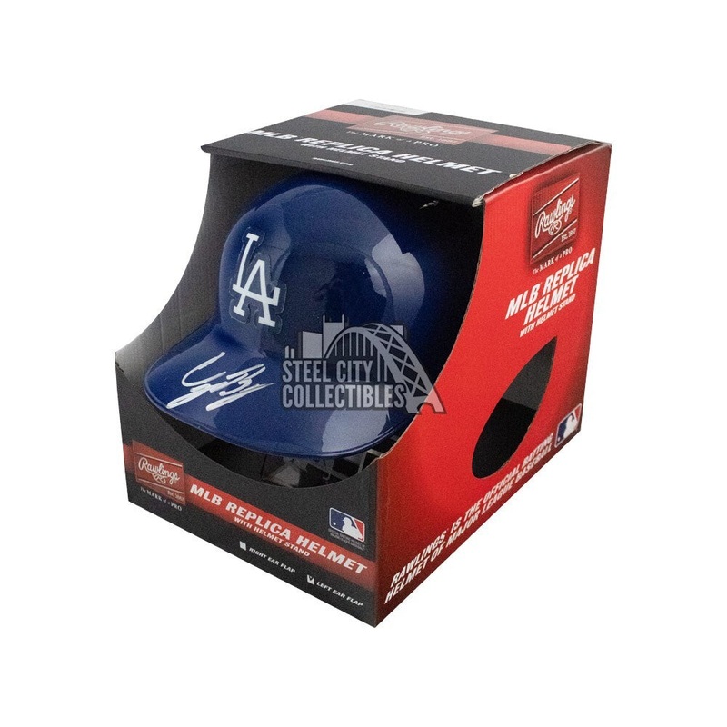 Cody Bellinger Autographed Dodgers Replica Baseball Batting Helmet – Fanatics