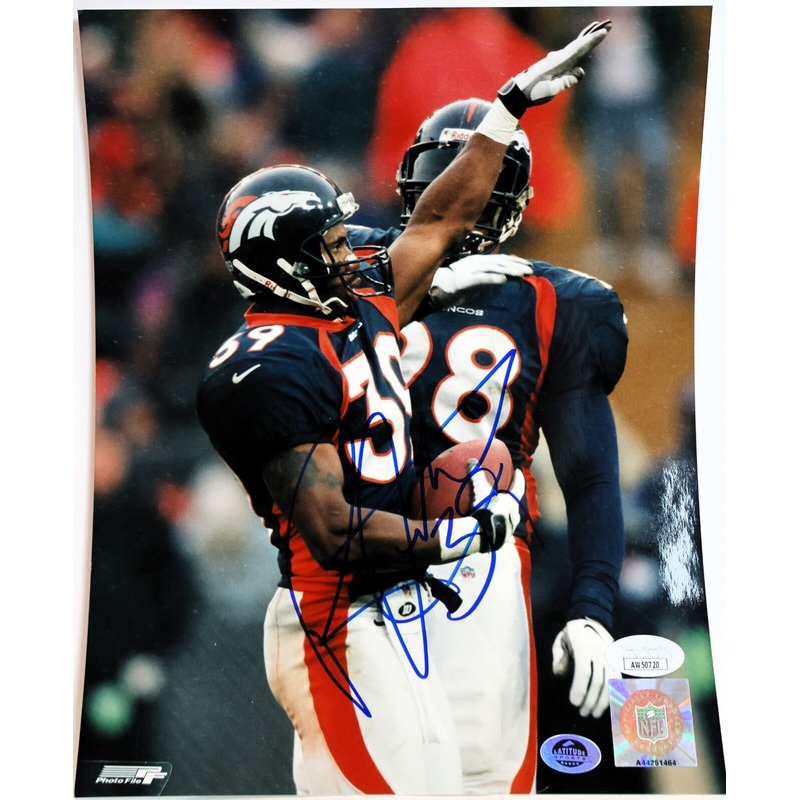Ray Crockett (Mile High Salute) Autographed 8×10 Photograph (James Spence COA)