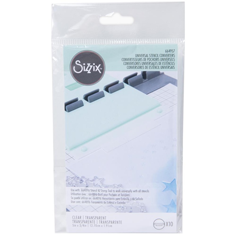 Sizzix Stencil & Stamp Tool Accessory 10/Pkg Universal Stencil Converters
