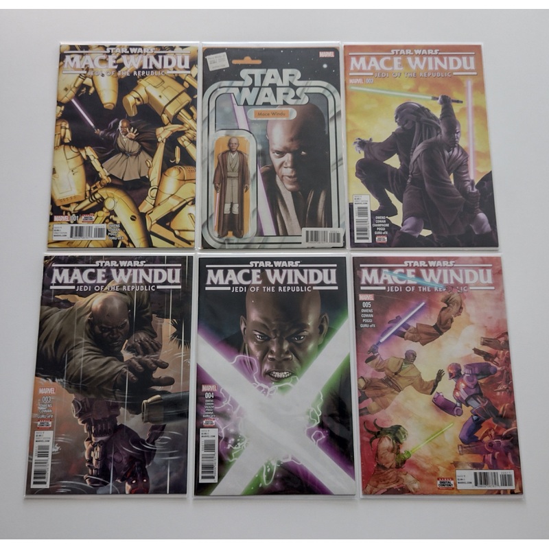 Star Wars Mace Windu #1-5 (w/ #5 action figure variant) NM-/NM Complete Set