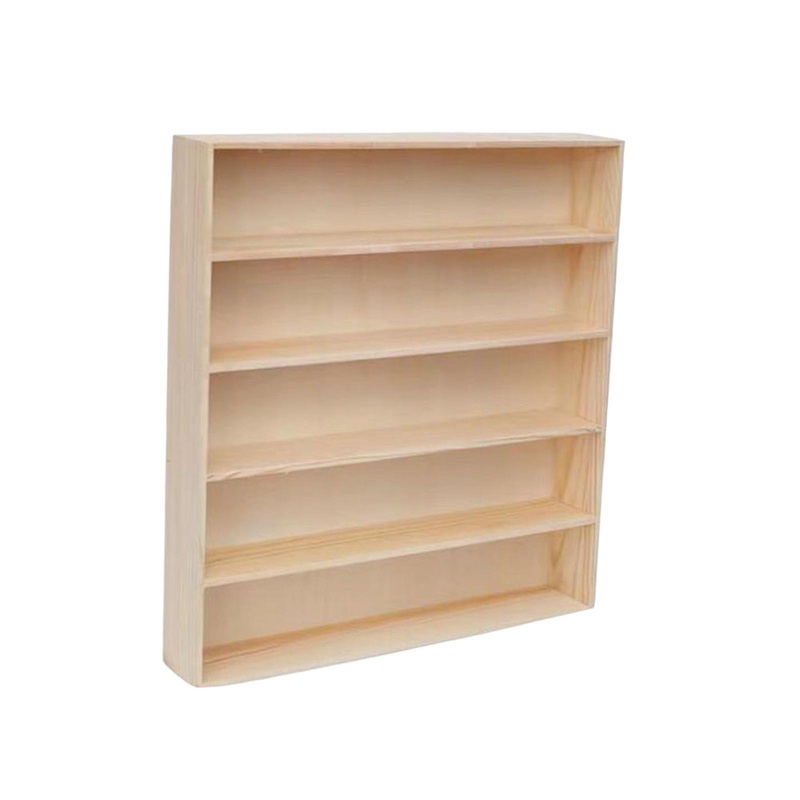 Wooden Action Figures Display Shelf Toys Display Rack for Model Toys
