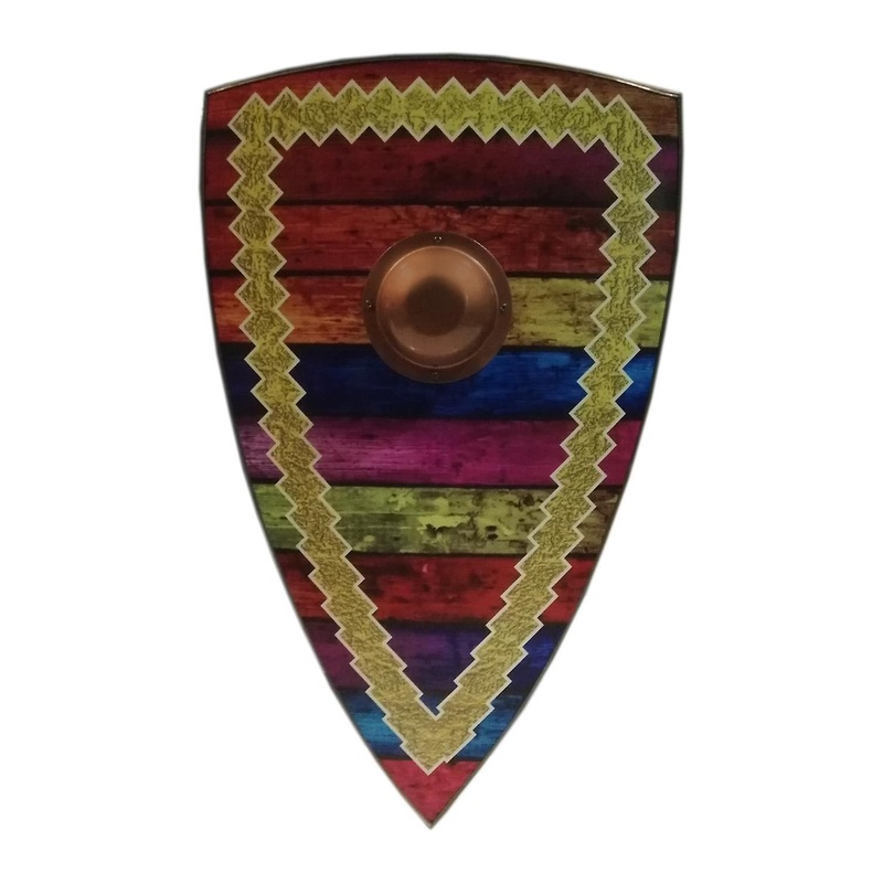 Wooden Medieval Hippie Style Viking Shield SWE147