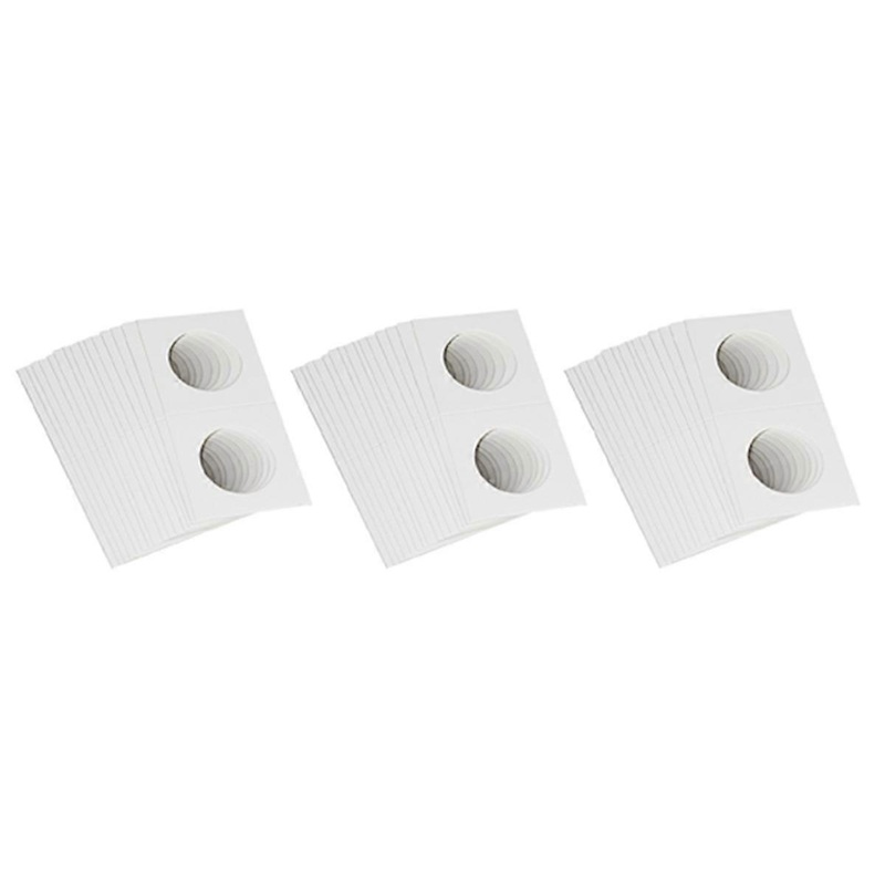 150PCS Square Cardboard Coin Holders Coin Supplies Coin Album Collection Lighthouse Stamp Coin Holde