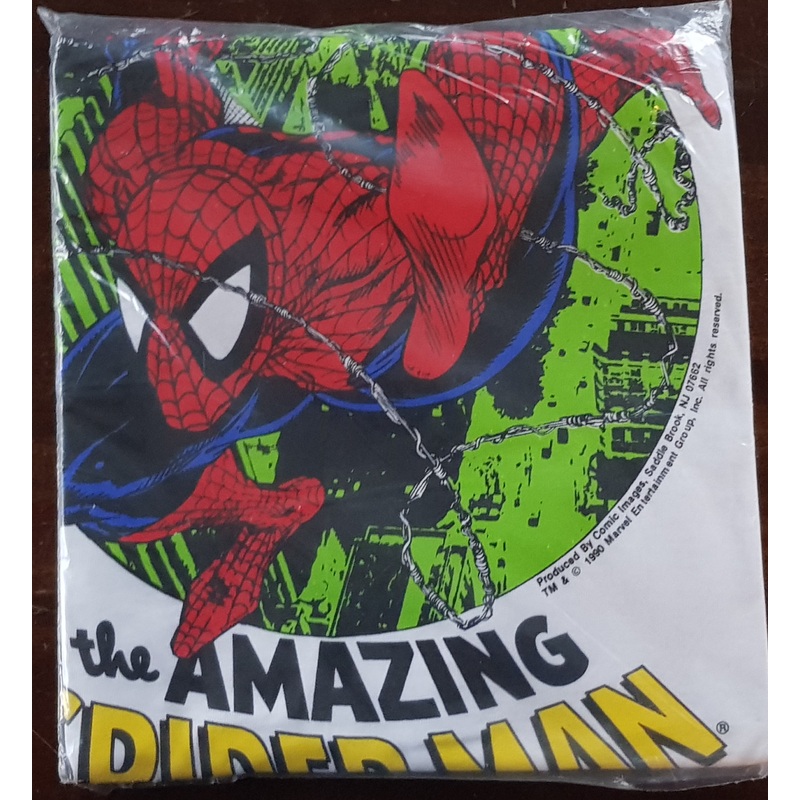 1990 Amazing Spider-Man Todd McFarlane Comic Images T-shirt XL White (Vtg)