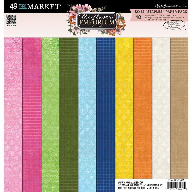 49 and Market The Flower Emporium 1212 Staples Paper Pack