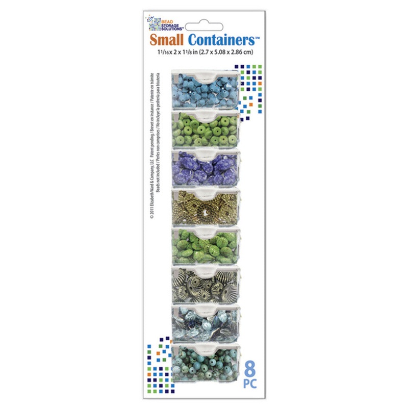 Bead and Embellishment Storage Containers – Small / Set of 8