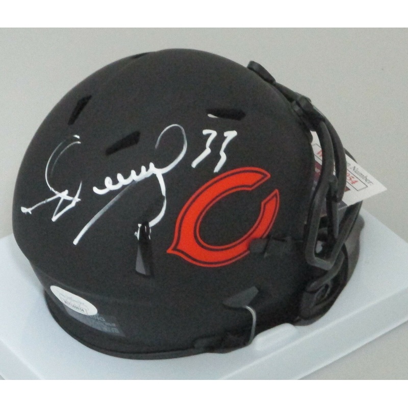 Bears Running Back MERRILL HOGE Signed Riddell ECLIPSE Mini Helmet AUTO – JSA