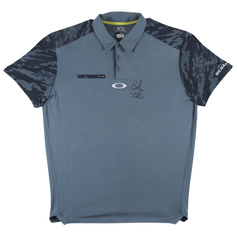 Bubba Watson Authentic Signed Blue Oakley Polo Shirt Autographed BAS #BL91259