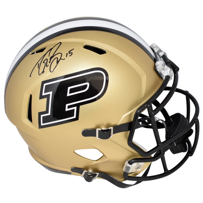 DREW BREES SIGNED PURDUE BOILERMAKERS FULL SIZE SPEED HELMET BECKETT