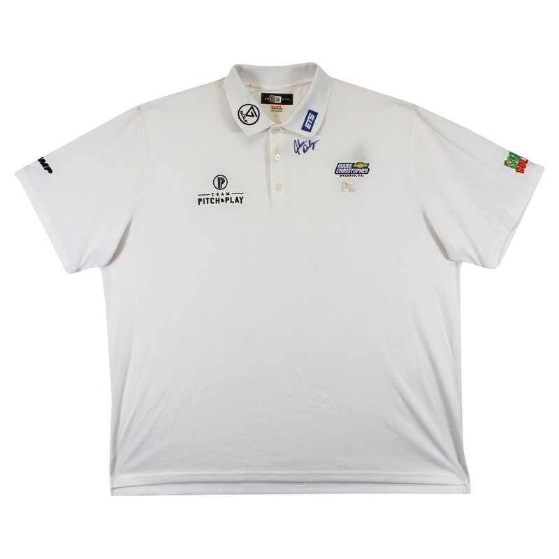 John Daly Authentic Signed Match Worn White Polo Shirt BAS #BK84746