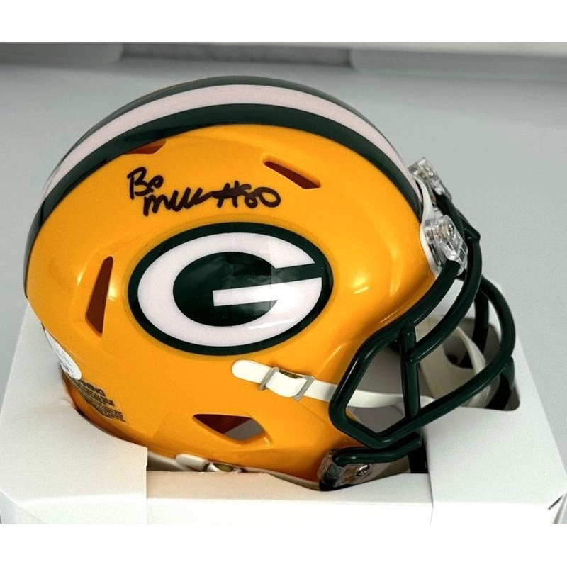 Packers Receiver BO MELTON Signed Riddell Speed Mini Helmet AUTO – JSA