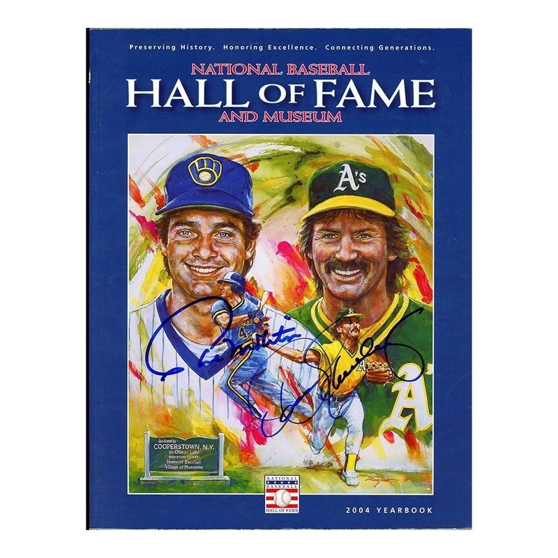 Paul Molitor, Rollie Fingers Signed 2004 National Baseball Hall of Fame Magazine