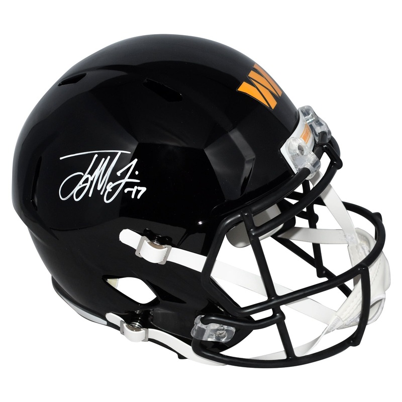 TERRY McLAURIN SIGNED WASHINGTON COMMANDERS BLACK FULL SIZE SPEED HELMET BECKETT