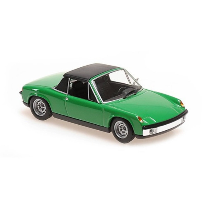 VOLKSWAGEN-PORSCHE 914/4 – 1972 – GREEN – 1:43 SCALE DIECAST MODEL CAR