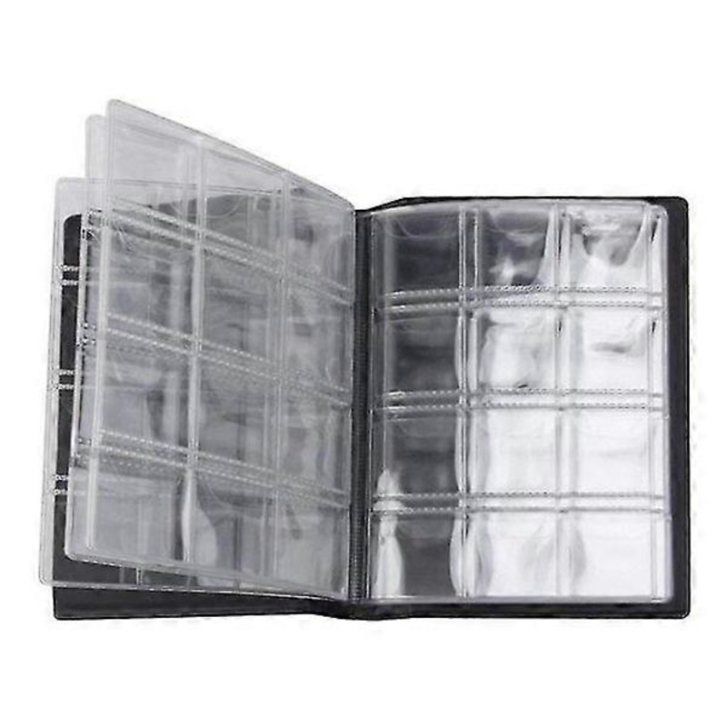 1 pc Black 10 Pages 120 Pockets Coin Collection Album Commemorative Coin Penney Storage Book Hol