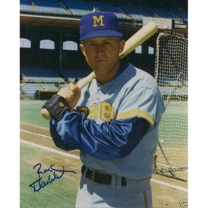 1971-72 Milwaukee Brewers RON THEOBALD Signed 8X10 Photo AUTO