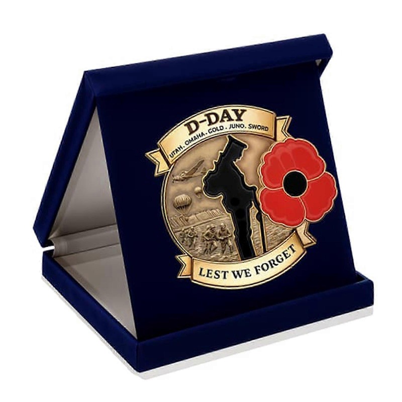 2025 D-Day 80th Anniversary Commemorative Badge – Limited Edition