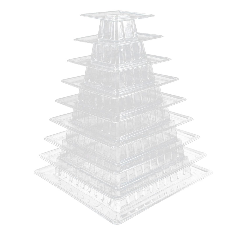 9 Layer Macaron Tower Display Stand Clear Macaron Tower Macaron Display Stands