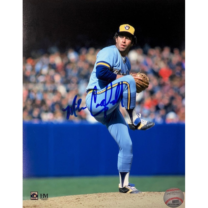 Brewers MIKE CALDWELL Signed 8×10 Photo #5b AUTO – 1982 World Series Brewers