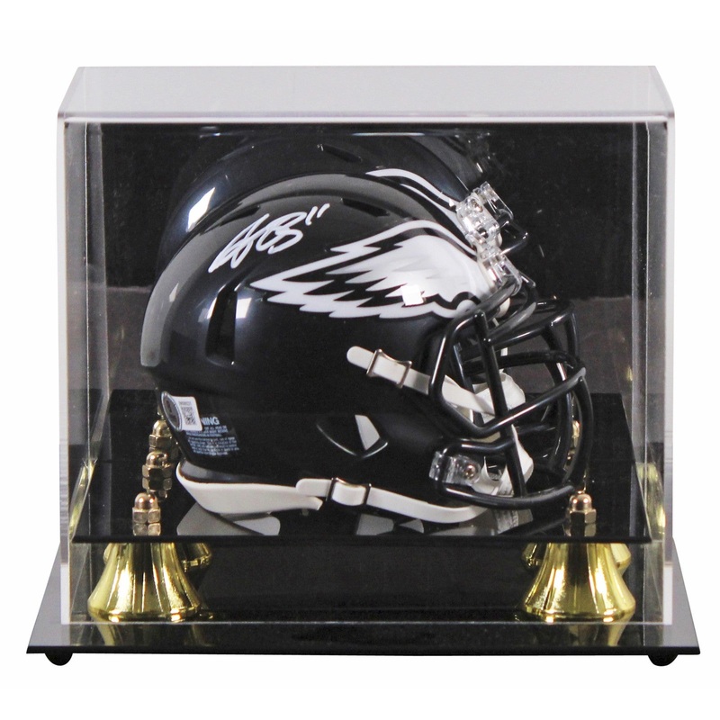 Eagles A.J. Brown Signed Alternate 2022 Speed Mini Helmet W/ Case BAS Witnessed
