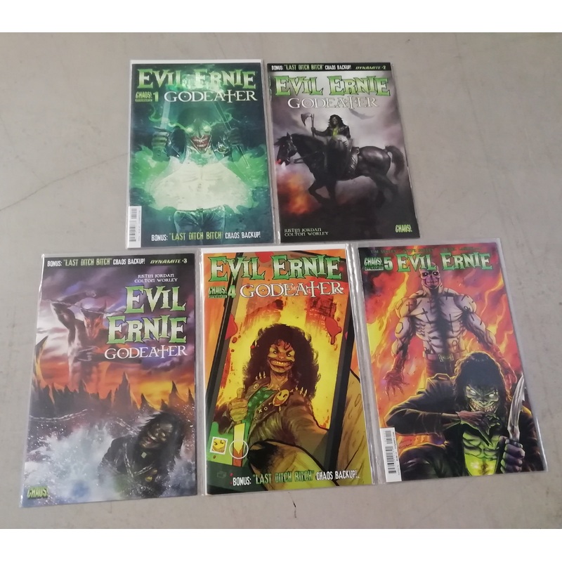 Evil Ernie Godeater #1-5 NM-/NM Complete Set