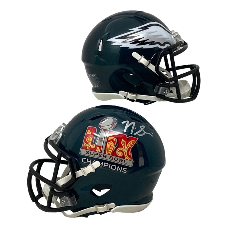 Nick Sirianni Signed Philadelphia Eagles Super Bowl 59 Mini Speed Helmet BAS
