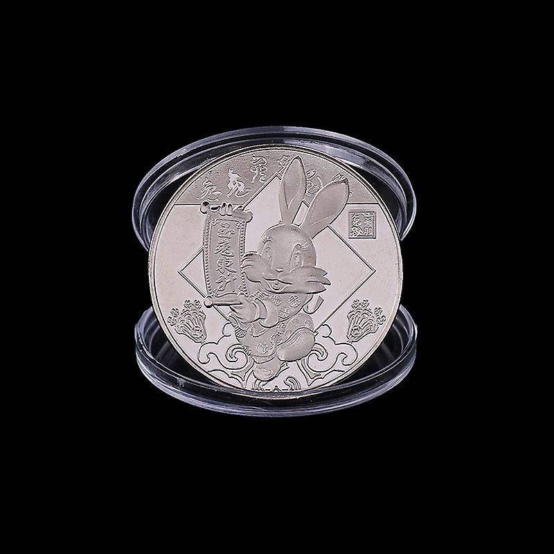 Rabbit 2023 Souvenirs Commemorative Coin Luck Mascot Colorful Coins Collectibles