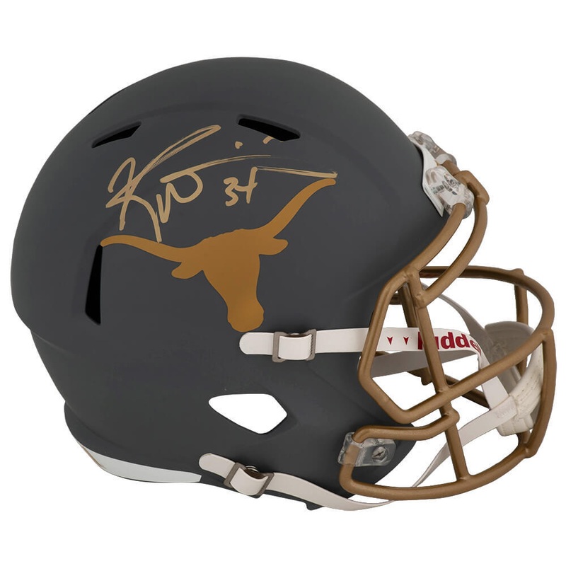 Ricky Williams Signed Texas SLATE Riddell Full Size Speed Replica Helmet -SS COA