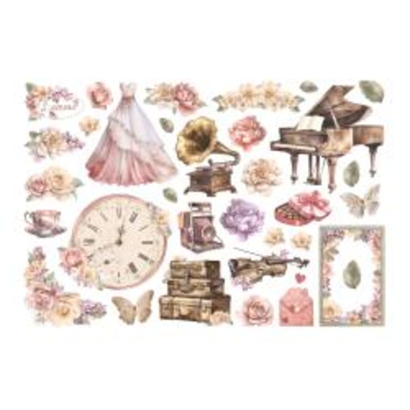 Stamperia Ephemera -Romance Forever Journaling Edition
