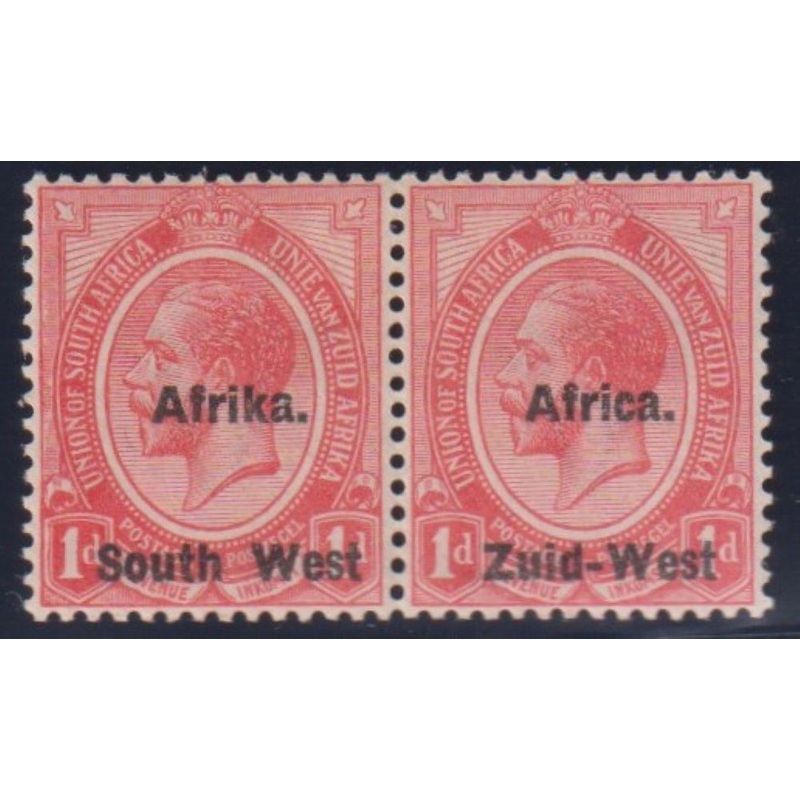 SWA 1923 1d AFRICA/AFRIKA ABOVE SOUTH WEST MINT SACC 2j