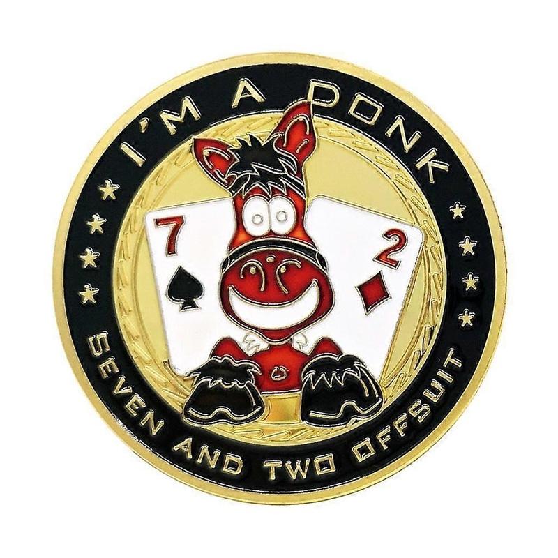 1 Piece High Quality Poker Commemorative Lucky Fortune Telling Metal