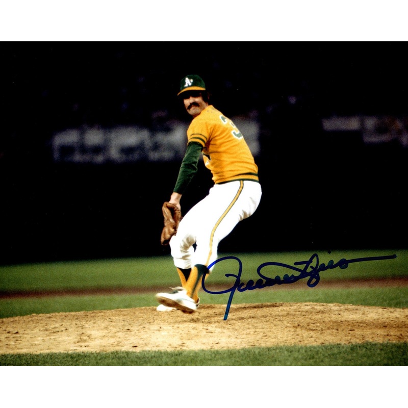 Athletics Hall of Famer ROLLIE FINGERS Signed 8×10 Photo #5 AUTO ~ 1981 MVP & CY