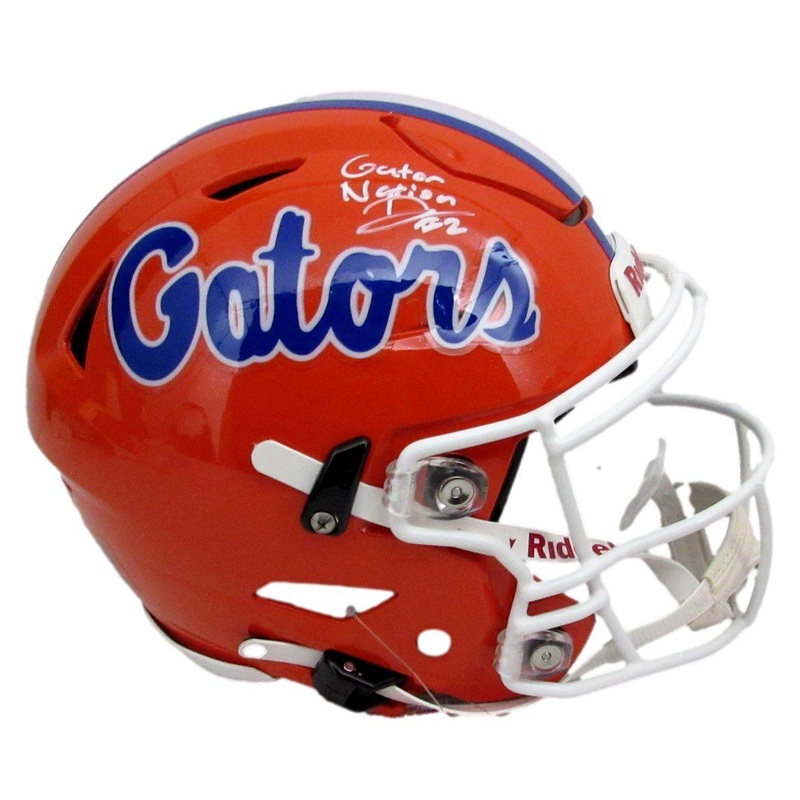 D. J. Lagway Signed Orange Speed Flex Full Size Auth Helmet Florida JSA 197052