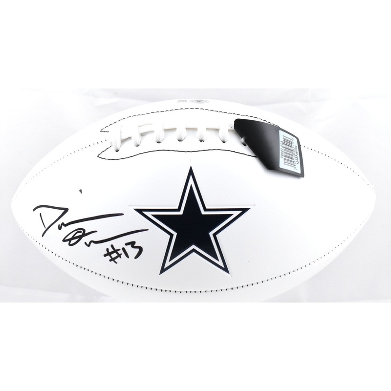 DeMarvion Overshown Autographed Dallas Cowboys Logo Football Beckett W Hologram