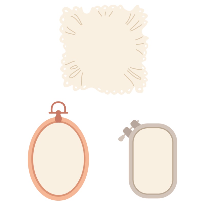 Lovely Layers: Shaped Embroidery Hoop – Honey Cuts