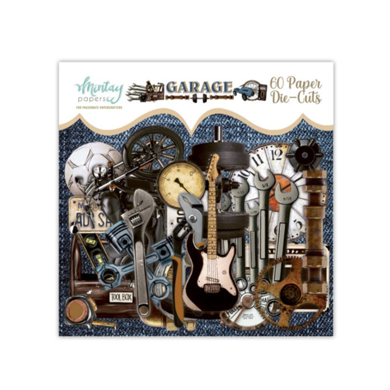 Mintay Papers PAPER DIE-CUTS – GARAGE, 60 PCS