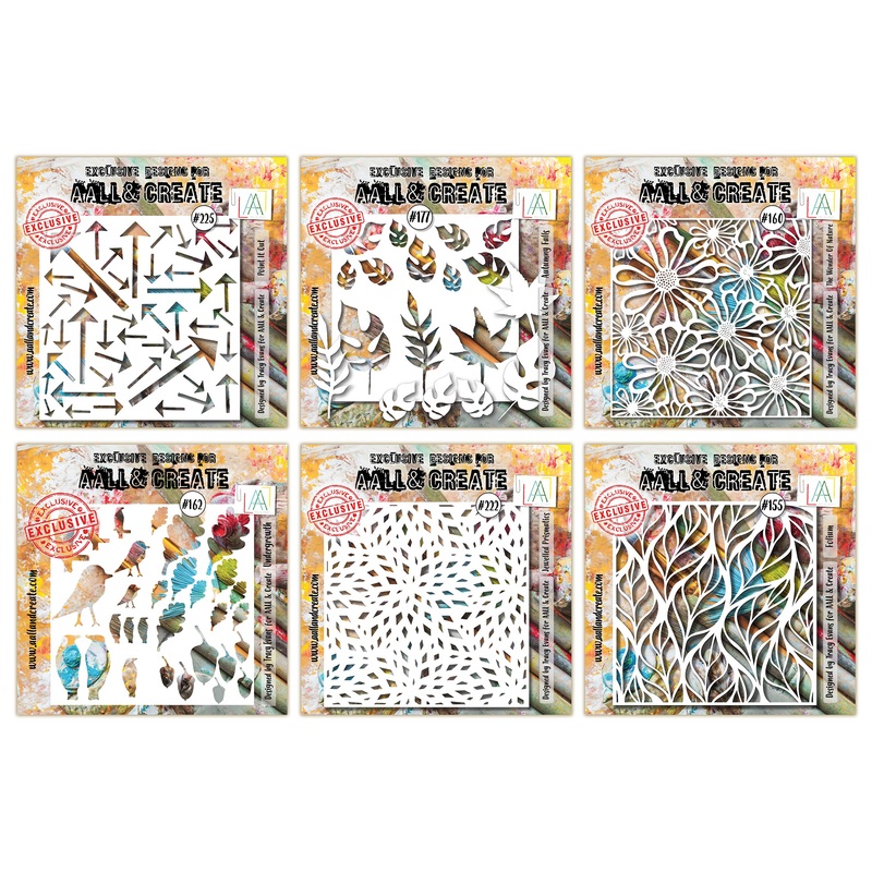 Textures of Nature Stencil Bundle