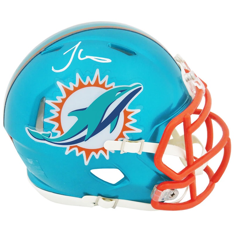 Tyreek Hill Signed Miami Dolphins FLASH Riddell Mini Helmet (White Ink) (SS COA)