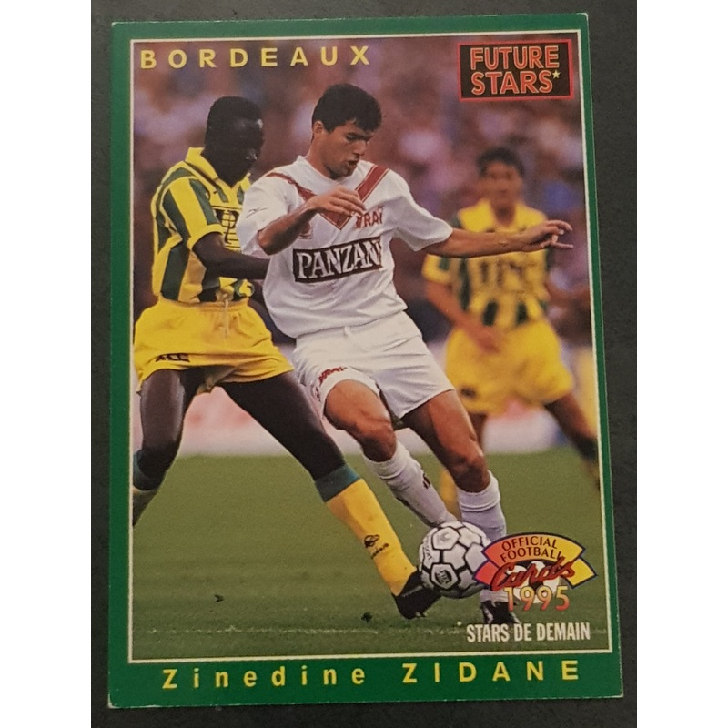 1994 Panini U.N.F.P Football Cards Zinedine Zidane #225 Trading Card
