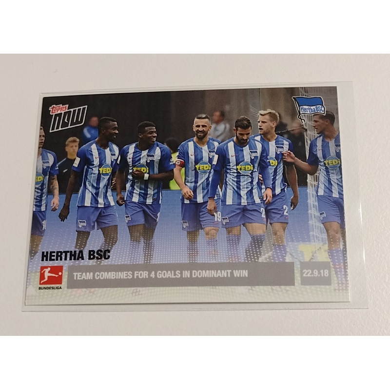 2018-19 Topps Now Bundesliga #12 Herta BSC Trading Card