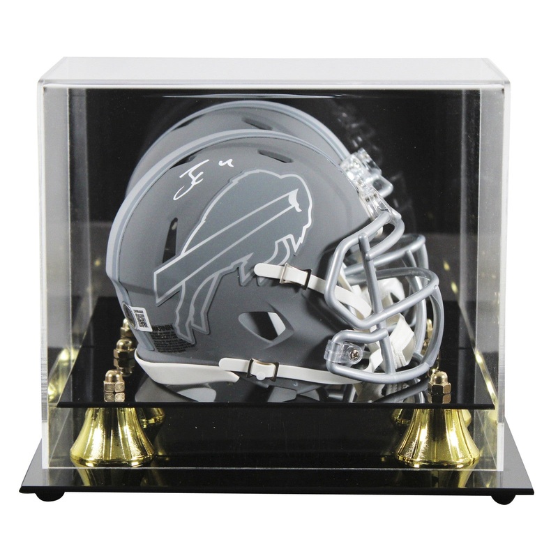 Bills James Cook Authentic Signed Slate Speed Mini Helmet W/ Case BAS Witnessed