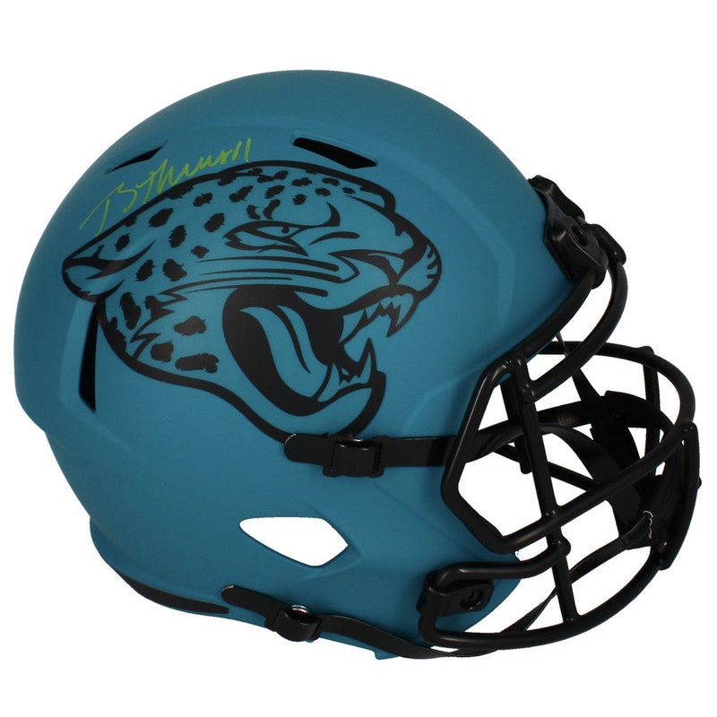 Brian Thomas Jr. Autographed (In Green) Jaguars Full Size ‘RAVE’ Helmet Fanatics