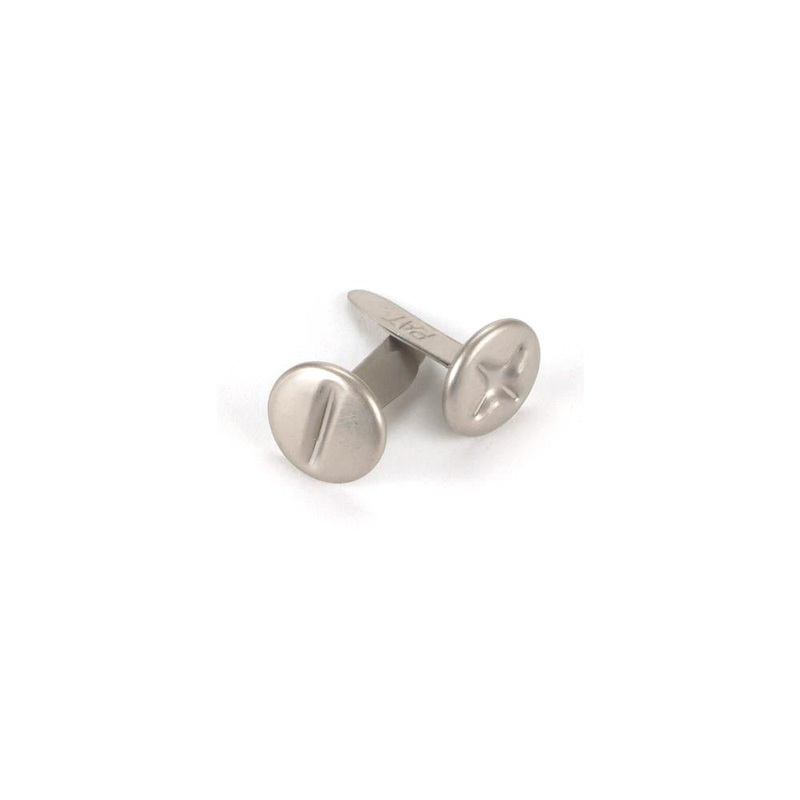 Creative Impressions Metal Paper Fasteners 10mm 25/Pkg Screw Heads – Pewter