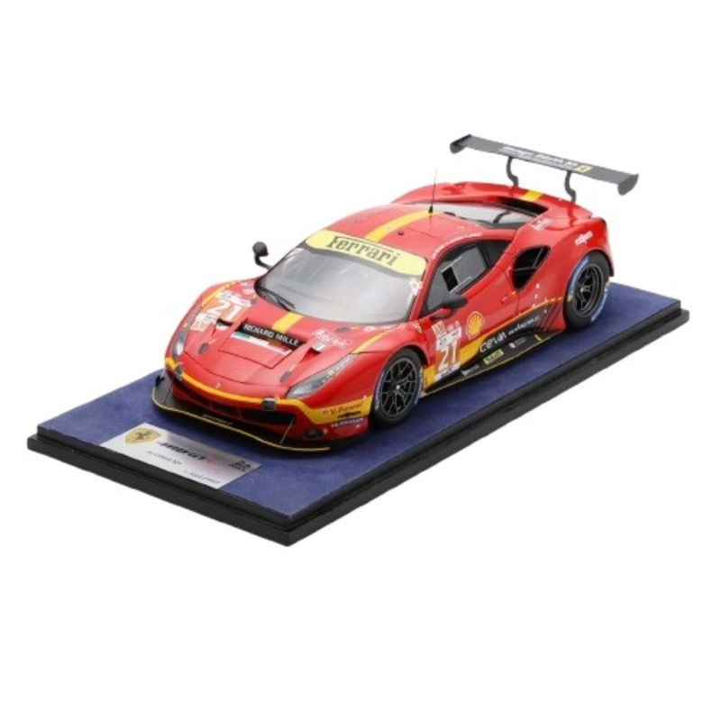 Ferrari 488 GTE EVO No.21 AF CORSE – 24H LE MANS 2023 – 1:18 SCALE RESIN MODEL CAR