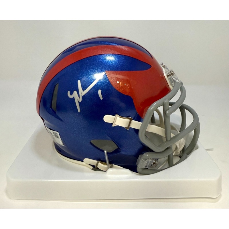 New York Giants MALIK NABERS Signed Riddell Alt Mini Helmet AUTO – FANATICS
