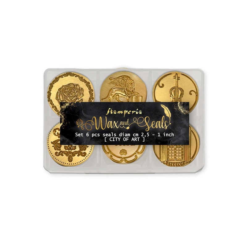 Stamperia Venice City of Art Wax and Seals – Set 6 Seals